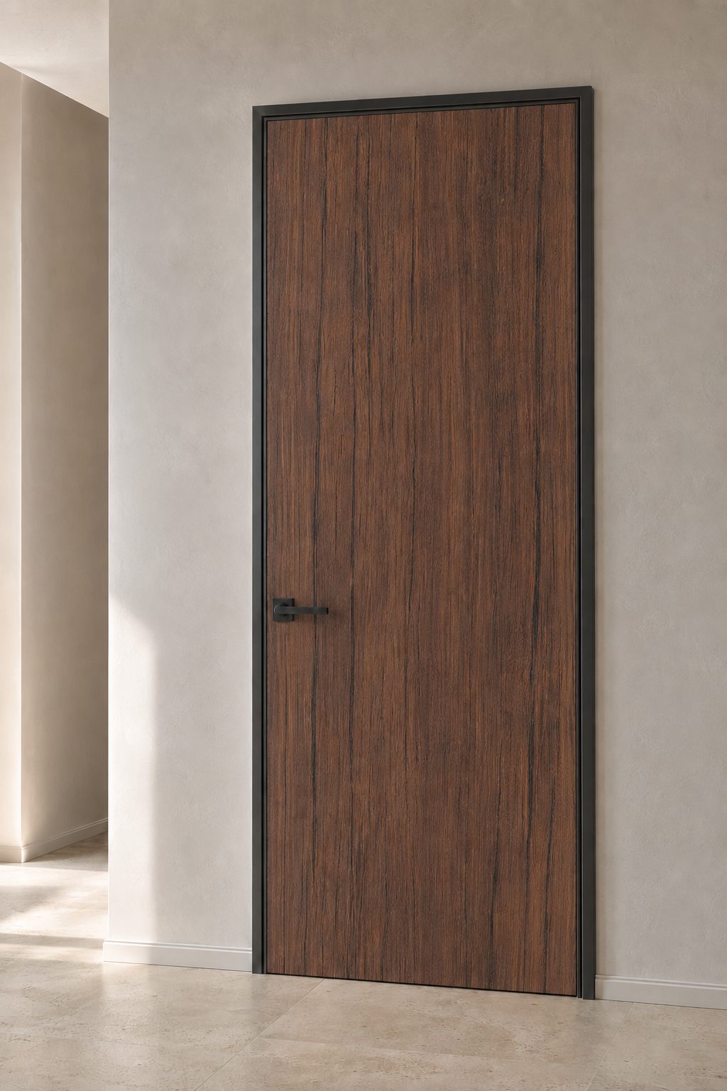 JE150-01AP walnut wood grain door visualization